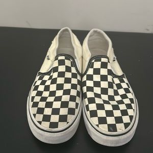 Vans: Classic Slip-On Sneakers Black and White Checkered